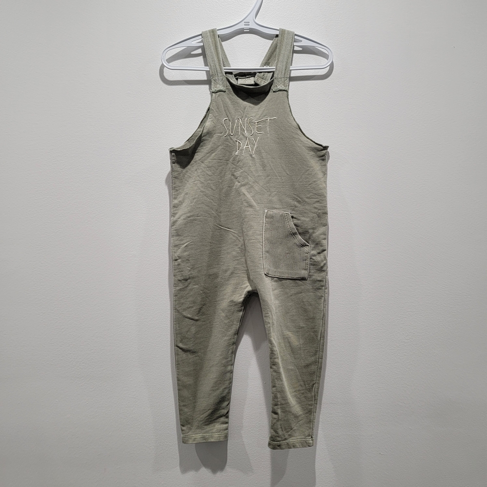 Zara Light Green 'Sunset Day' Romper Size 3-4 Years
